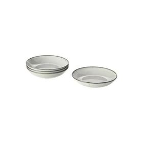 IKEA Gladelig Gri 21 CM 4 Adet Derin Tabak Seti