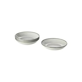 IKEA Gladelig Gri 21 CM 4 Adet Derin Tabak Seti