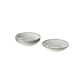 IKEA Gladelig Gri 21 CM 4 Adet Derin Tabak Seti
