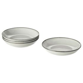 IKEA Gladelig Gri 21 cm Derin Tabak Seti