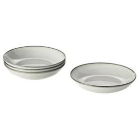 IKEA Gladelig Gri 21 cm Derin Tabak Seti