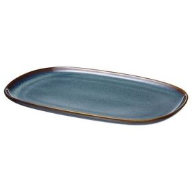 IKEA Gladelig Mavi 31x19 cm Servis Tabağı