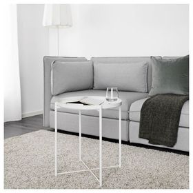 IKEA Gladom Beyaz 45x53 cm Tepsili Sehpa