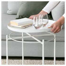 IKEA Gladom Beyaz 45x53 cm Tepsili Sehpa