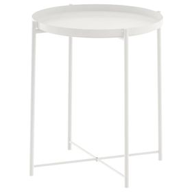 IKEA Gladom Beyaz 45x53 cm Tepsili Sehpa