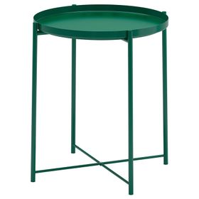 IKEA Gladom Koyu Yeşil 45x53 cm Tepsili Sehpa