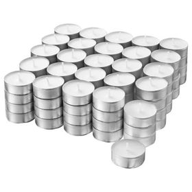 IKEA Glimma Tealight Beyaz 3,8 cm Mum