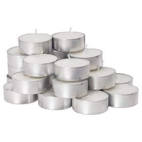 IKEA Glimma Tealight Beyaz 5,9 cm Mum