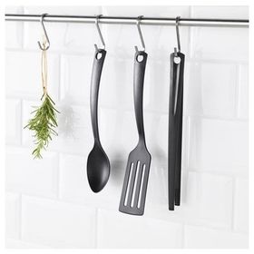 IKEA Gnarp Siyah Mutfak Gereçleri Seti