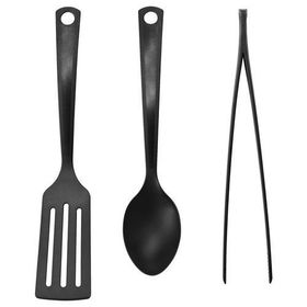 IKEA Gnarp Siyah Mutfak Gereçleri Seti