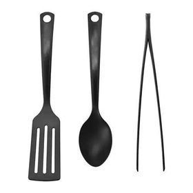 IKEA Gnarp Siyah Mutfak Gereçleri Seti