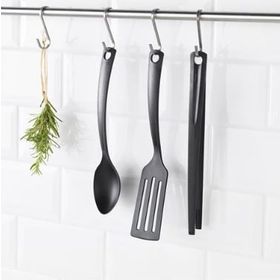 IKEA Gnarp Siyah Mutfak Gereçleri Seti