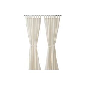 IKEA Gokvalla Sarı-Beyaz 145x300 cm 2 Kanat Tül Perde