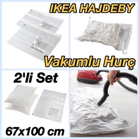 IKEA Hajdeby Şeffaf 67x100 cm Vakumlu Hurç