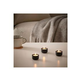IKEA Hedevard Tealight 3 cm Siyak Mumluk