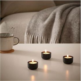 IKEA Hedevard Tealight 3 cm Siyak Mumluk