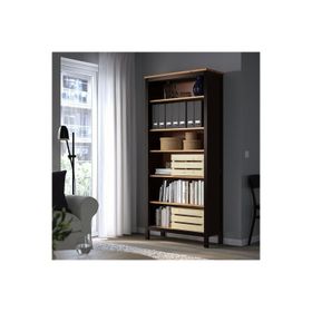 IKEA Hemnes 90x197 cm Venge Kahverengi Açık Kitaplık