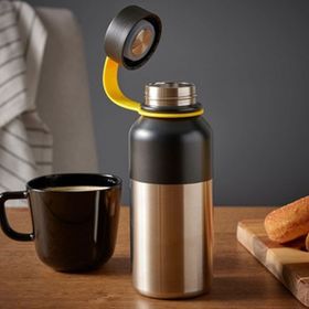 IKEA Hetlevrad 0.5 L Siyah Paslanmaz Çelik Termos