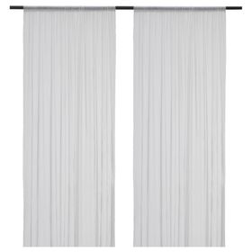 IKEA Hildrun 2 Kanat Beyaz 145x300 cm Tül Perde