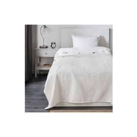 IKEA INDIRA Tek Kişilik Yatak Örtüsü Beyaz
