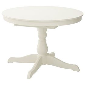 IKEA Ingatorp Yuvarlak Beyaz 4 6 Kişilik Yemek Masası