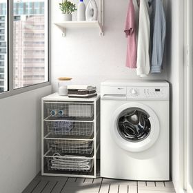 IKEA Jonaxel 79305098 Beyaz Çekmeceli Raf Ünitesi