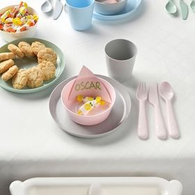 IKEA Kalas Pastel Tonlar Çocuk Tabak Seti