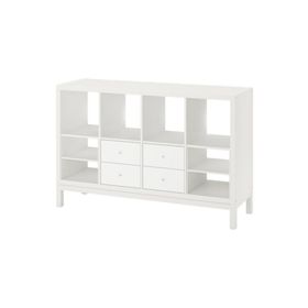 IKEA Kallax 147x94 cm Beyaz Açık Raf Ünitesi