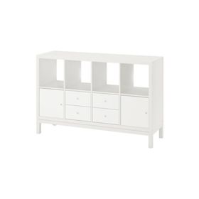 IKEA Kallax 147x94 cm Beyaz Açık Raf Ünitesi