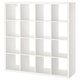 IKEA Kallax 16 Bölmeli Parlak Beyaz 147x39x147 cm Raf Ünitesi