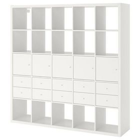 IKEA Kallax 25 Bölmeli Beyaz 182x182 cm Raf Ünitesi