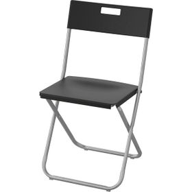 Ikea Katlanır Galvanizli Çelik Siyah Balkon Mutfak Sandalyesi