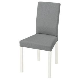 IKEA Kattil Kumaş Beyaz-Knisa Açık Gri Sandalye