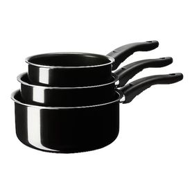Ikea Kavalkad Siyah 3'lü Teflon Sos Tenceresi