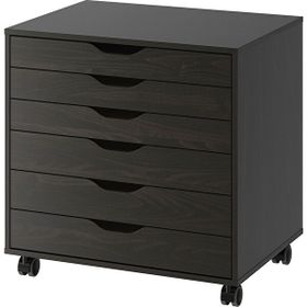 IKEA Keson Çalışma Dolabı 67x66 cm Venge Renk Tekerlekli Ofis Dolabı