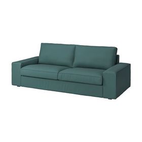 IKEA Kivik Kelinge Gri-Turkuaz 3'lü Kanepe