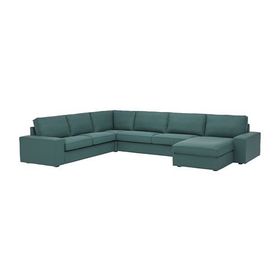 IKEA Kivik Kelinge Gri Turkuaz Uzanma Koltuğu