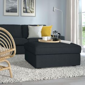 IKEA Kivik Tresund Antrasit Saklama Gözlü Puf