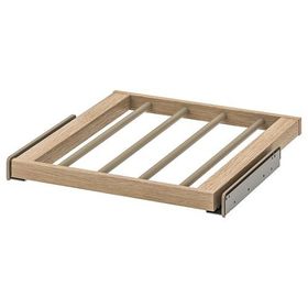 IKEA Komplement Ağartılmış Meşe Görünümlü 50x58 cm Sürgülü Pantolon Askısı