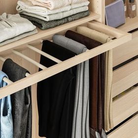 IKEA Komplement Ağartılmış Meşe Görünümlü 50x58 cm Sürgülü Pantolon Askısı