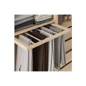 IKEA Komplement Ağartılmış Meşe Görünümlü 75x58 cm Sürgülü Pantolon Askısı