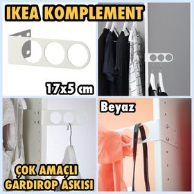 IKEA Komplement Çok Amaçlı Beyaz 17x5 cm Askı