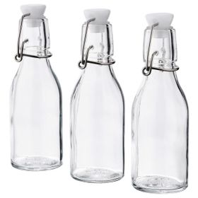 IKEA Korken 3 Adet - Her Biri 150 ml Cam Su Şişesi