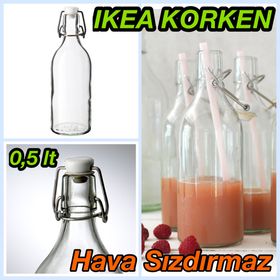 IKEA Korken Cam 0.5 lt Su Şişesi