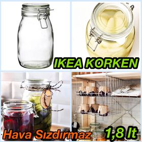 IKEA Korken Cam 1.8 lt Kavanoz
