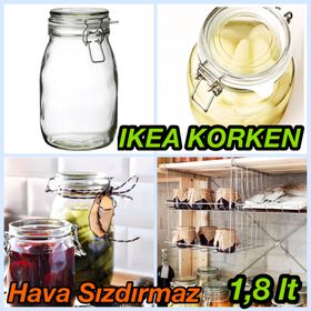 IKEA Korken Cam 1.8 lt Kavanoz