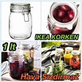 IKEA Korken Cam 1 L Kavanoz