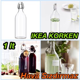 IKEA Korken Cam 1 lt Su Şişesi