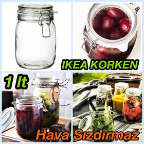 IKEA Korken Cam 1 lt Su Şişesi