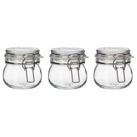 IKEA Korken Saydam Cam 13 cl Kapaklı Kavanoz
